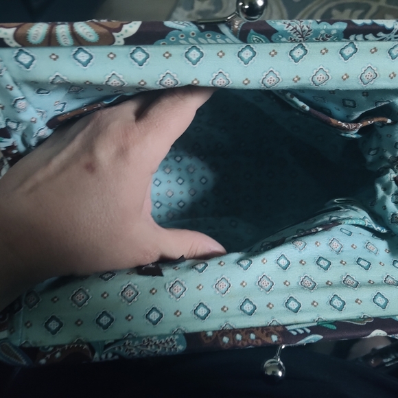 RETIRED JAVA BLUE VERY BRADLEY HANDBAG - Picture 3 of 5